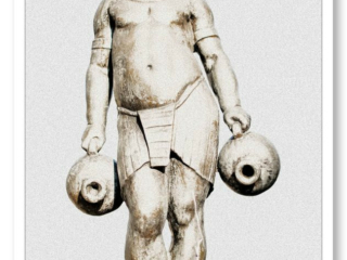 Statuette égyptienne Bolomig intrigue le village breton de Douarnenez